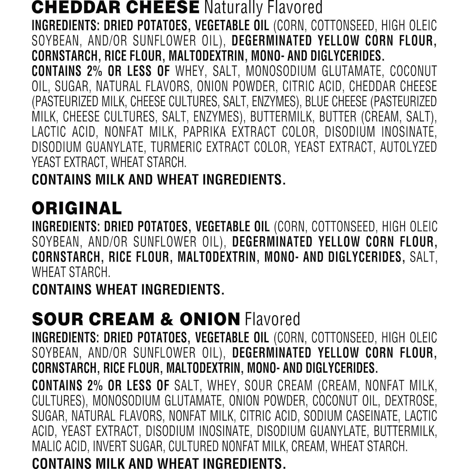 image:imagePringles Potato Crisps Chips Lunch Snacks Snack Cups Variety Pack 129oz Box 18 CupsOriginal SourCreamOnion Cheddar