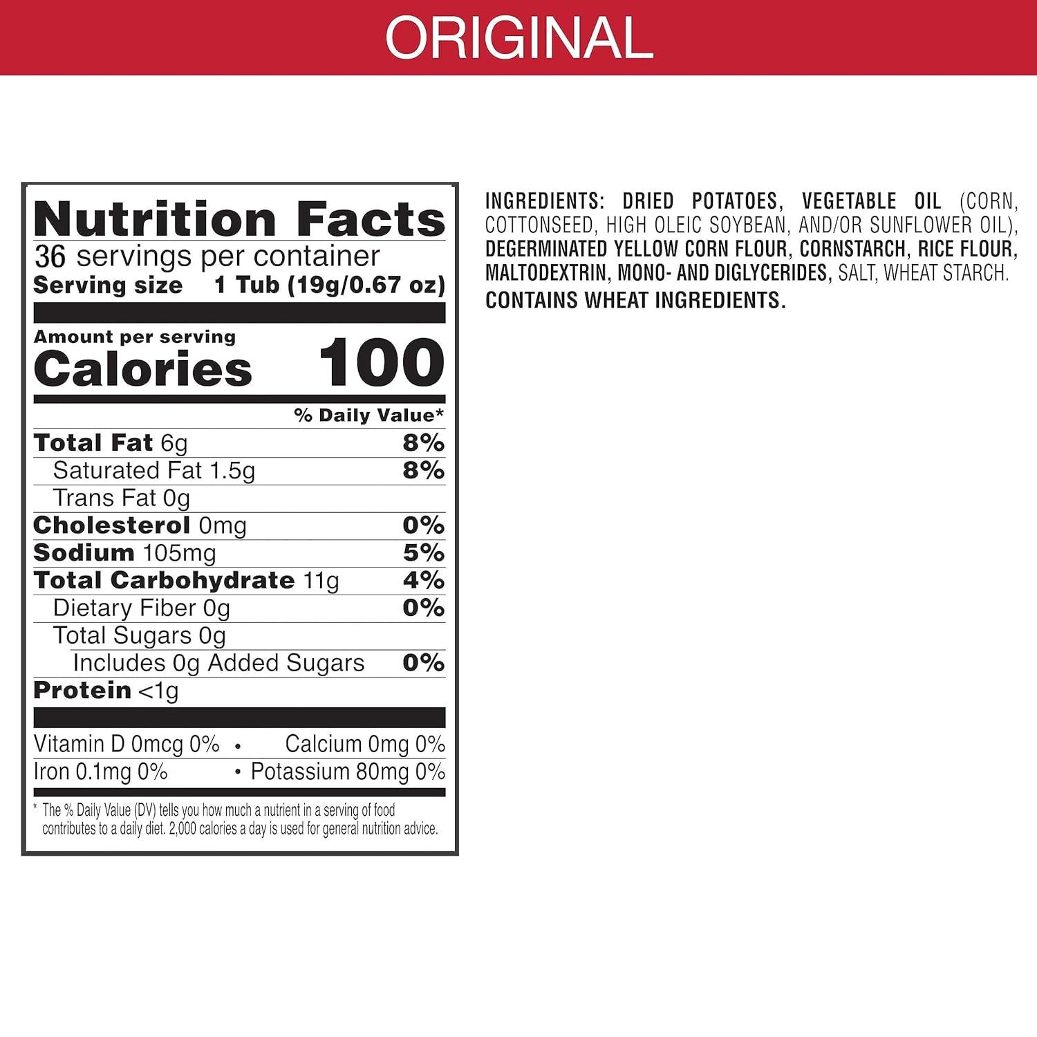 image:imagePringles Potato Crisps Chips Snack Stacks Lunch Snacks Variety Pack 36 CupsOriginal