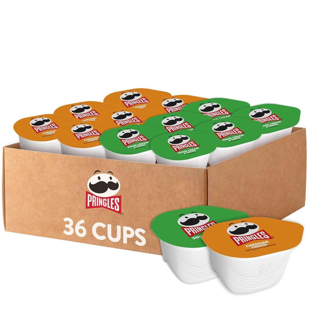 image:imagePringles Potato Crisps Chips Snack Stacks Lunch Snacks Variety Pack 36 Cups2Flavor Variety