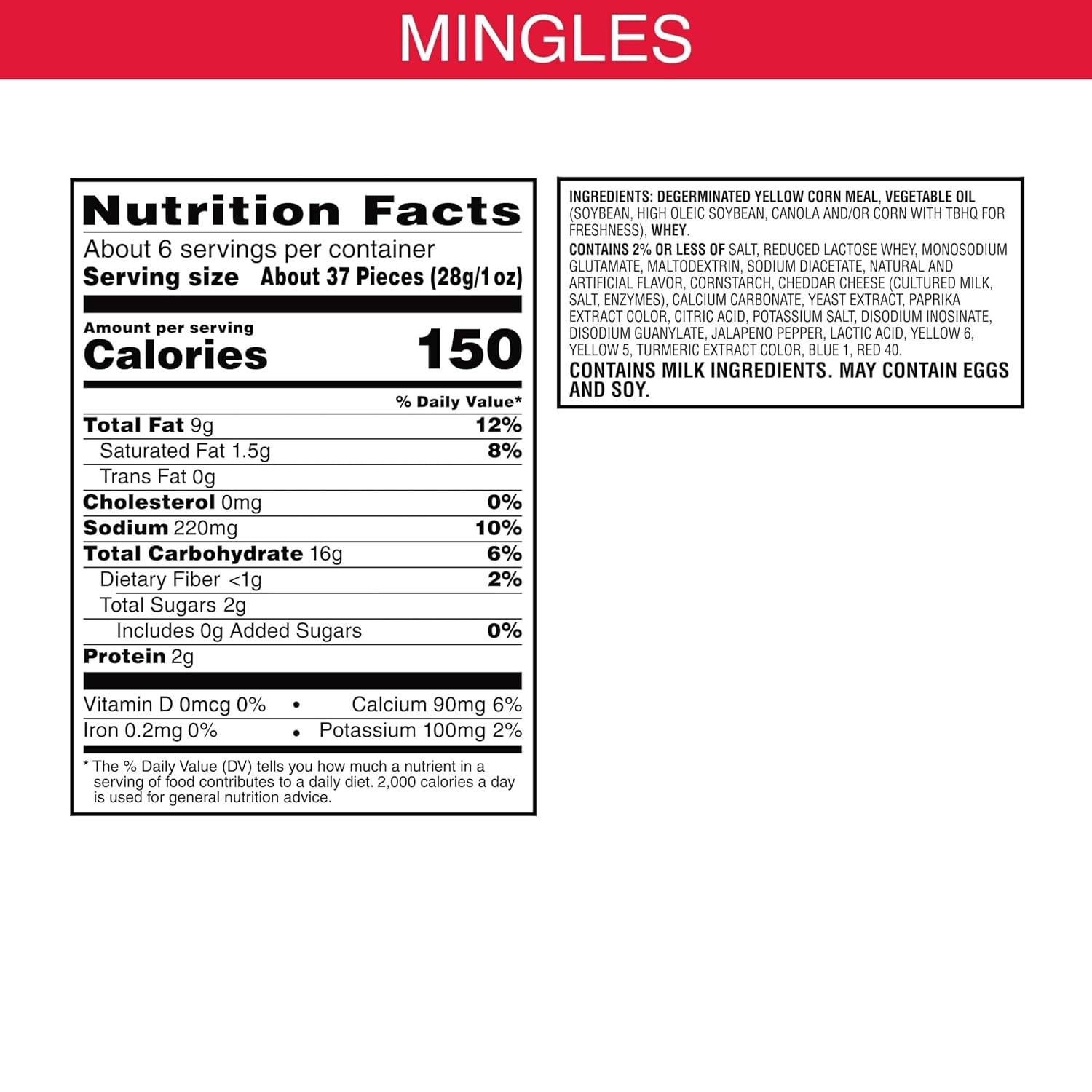 image:imagePringles Mingles Puffed Snacks Variety Pack Cheese Puffs Salty Snacks 3 BagsJalapeno Queso