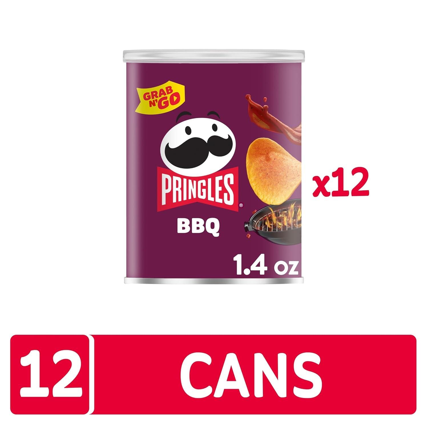 image:imagePringles Potato Crisps Chips Lunch Snacks Office and Kids Snacks Grab N Go Sour Cream and Onion 12 CansBarbecue