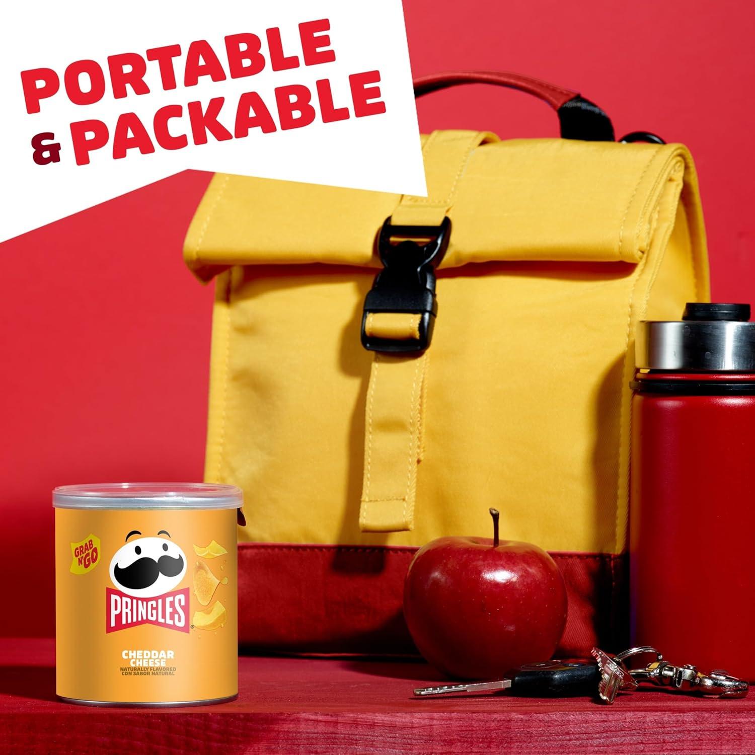 image:imagePringles Potato Crisps Chips Lunch Snacks Office and Kids Snacks Grab N Go Sour Cream and Onion 12 CansCheddar Cheese