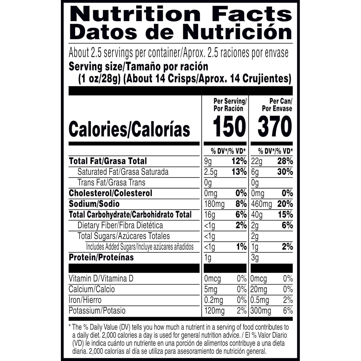 image:imagePringles Potato Crisps Chips Lunch Snacks OnTheGo Snacks Grab n Go Salt and Vinegar 12 CansPizza