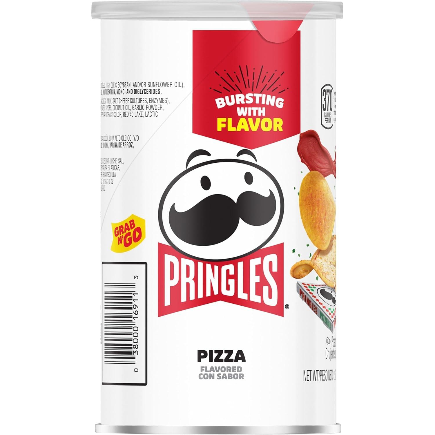 image:imagePringles Potato Crisps Chips Lunch Snacks OnTheGo Snacks Grab n Go Salt and Vinegar 12 CansPizza