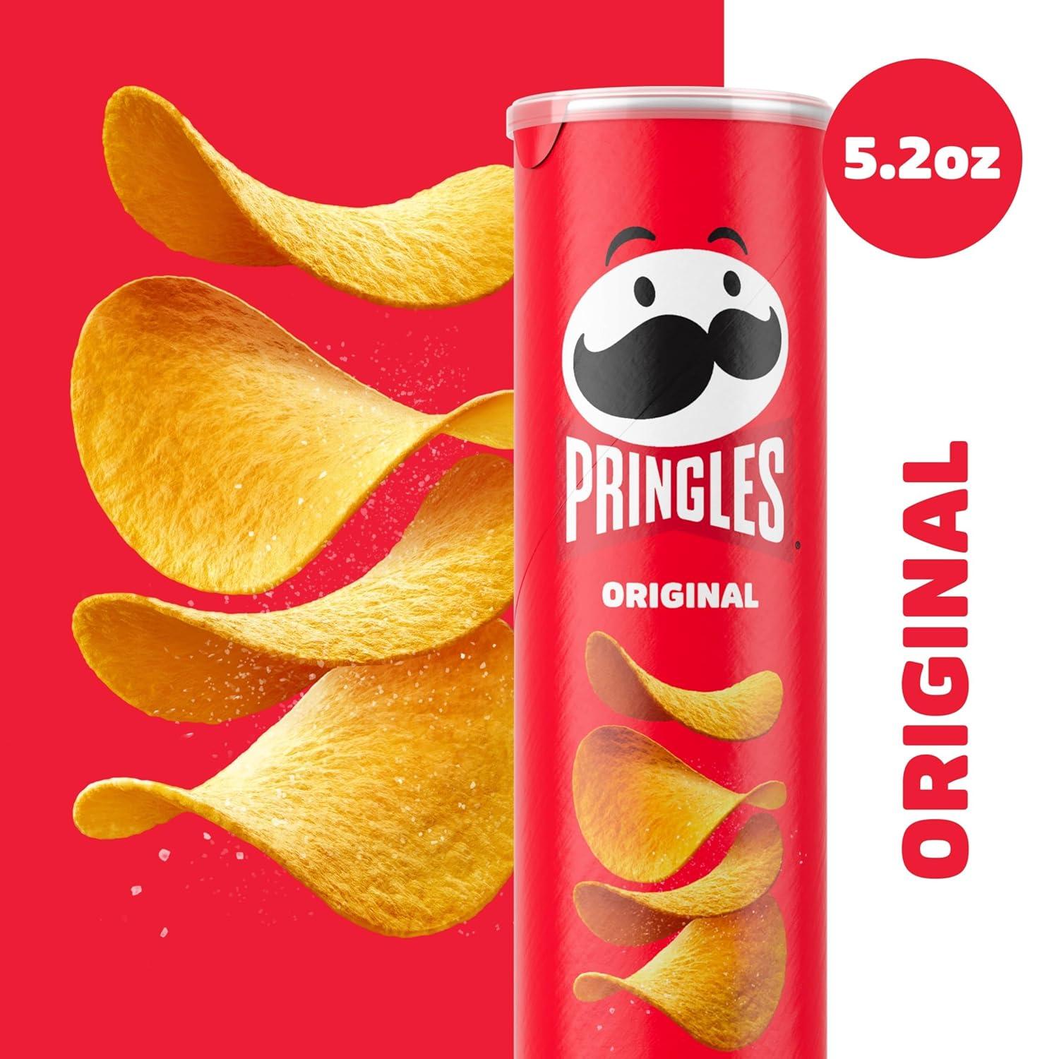 image:imagePringles Potato Crisps Chips Lunch Snacks OnTheGo Snacks Original 52oz Can 1 Can