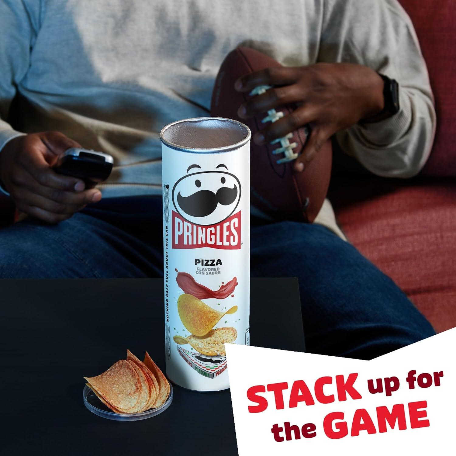 image:imagePringles Potato Crisps Chips Lunch Snacks OnTheGo Snacks Pizza 55oz Can 1 Can55 Ounce Pack of 1