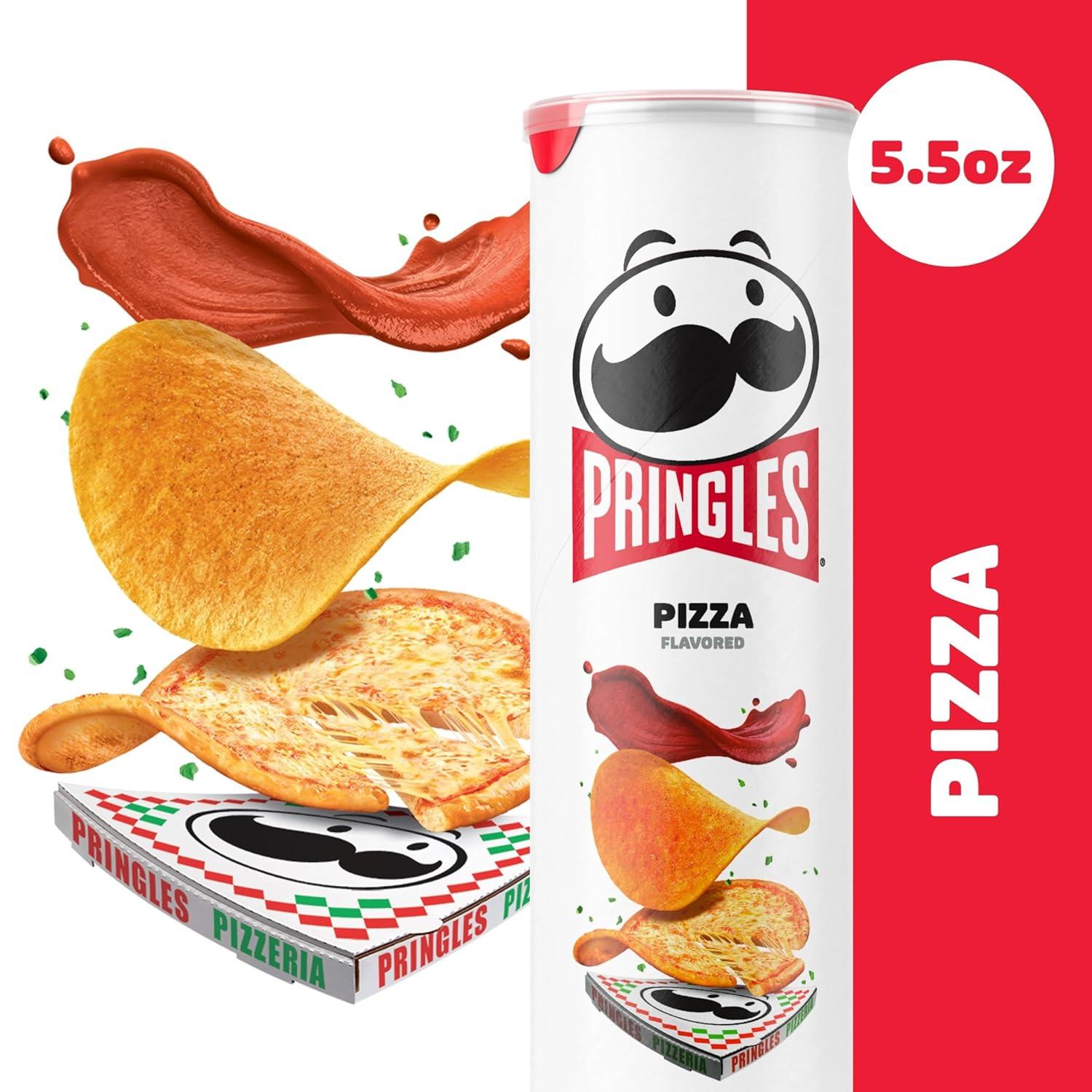image:imagePringles Potato Crisps Chips Lunch Snacks OnTheGo Snacks Pizza 55oz Can 1 Can55 Ounce Pack of 1