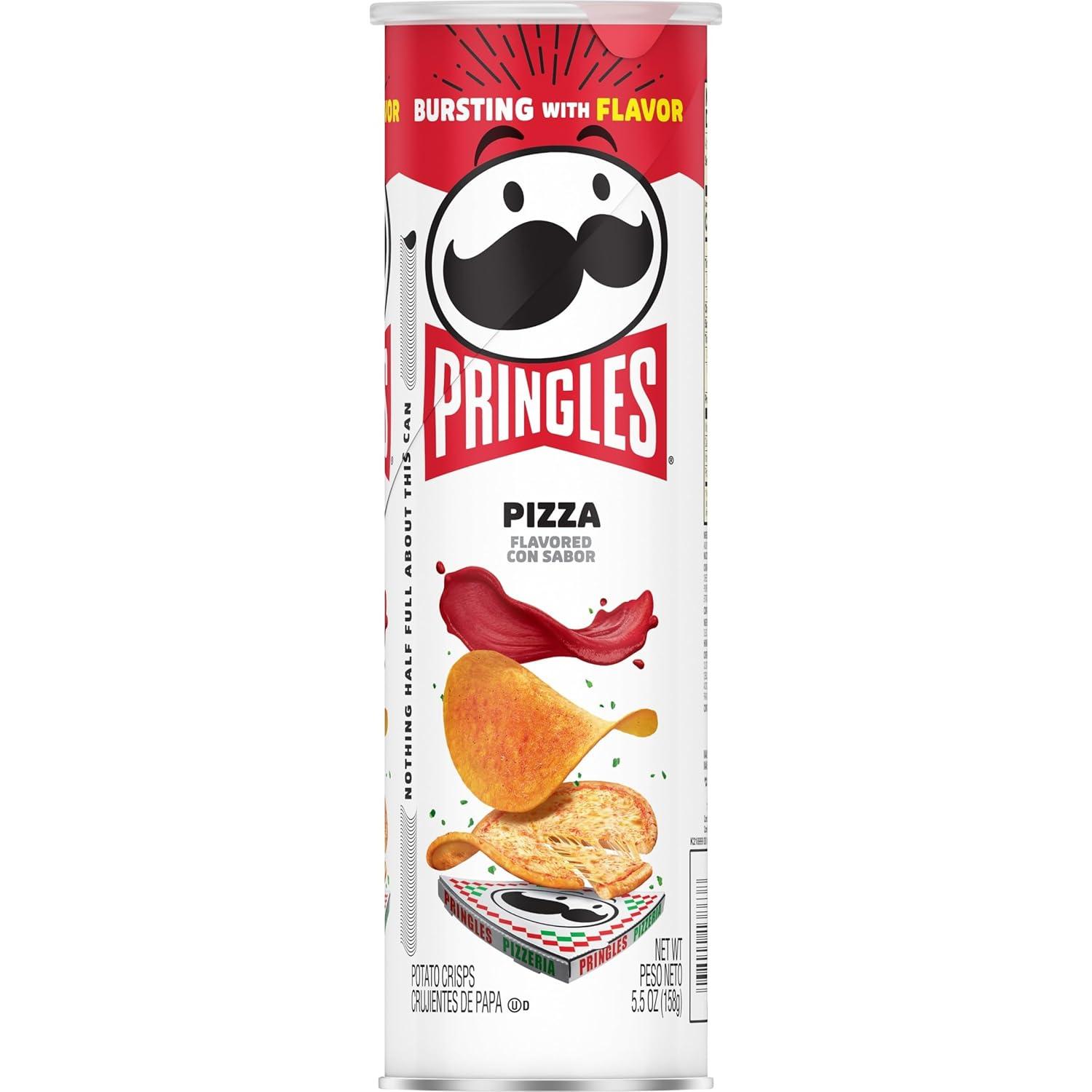 image:imagePringles Potato Crisps Chips Lunch Snacks OnTheGo Snacks Pizza 55oz Can 1 Can55 Ounce Pack of 1