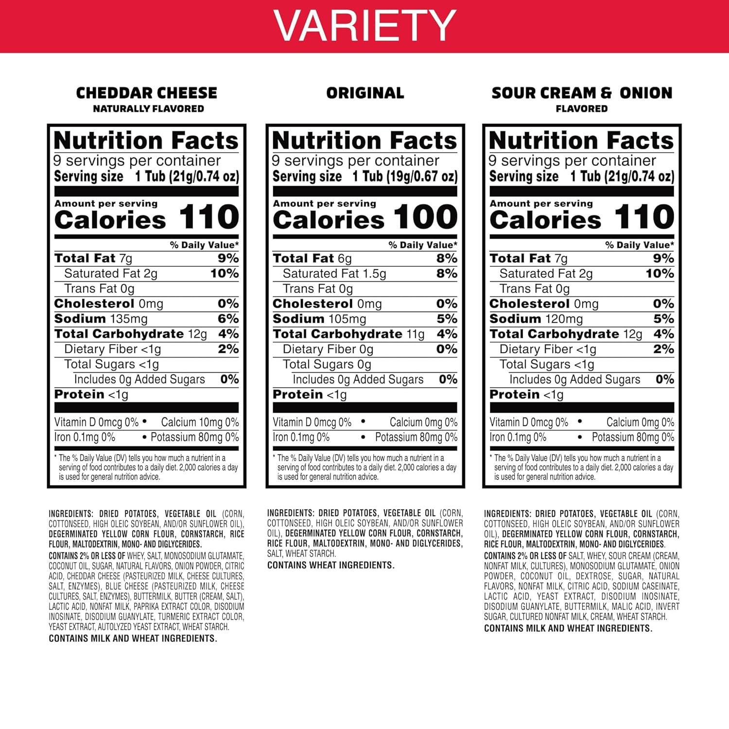 image:imagePringles Potato Crisps Chips Lunch Snacks Snack Cups Variety Pack 193oz Box 27 Cups3Flavor Variety