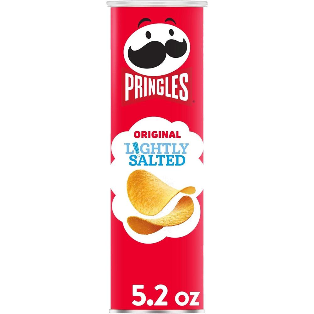 image:imagePringles Potato Crisps Chips Lunch Snacks OnTheGo Snacks Lightly Salted 52oz Can 1 Can