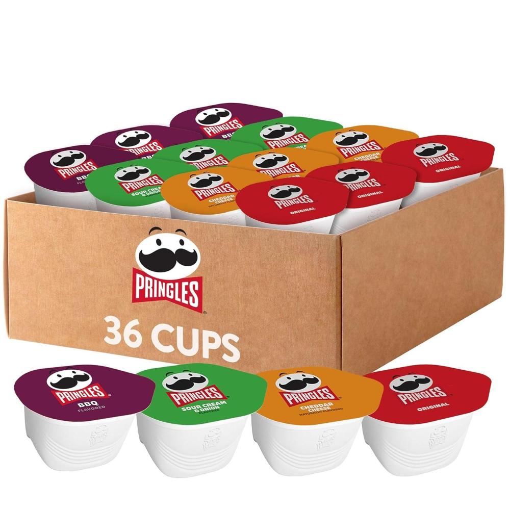 image:imagePringles Potato Crisps Chips Snack Stacks Lunch Snacks Variety Pack 36 Cups