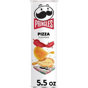 Pringles Potato Crisps Chips, Lunch Snacks, On-The-Go Snacks, Pizza, 5.5oz Can (1 Can)(5.5 Ounce (Pack of 1))