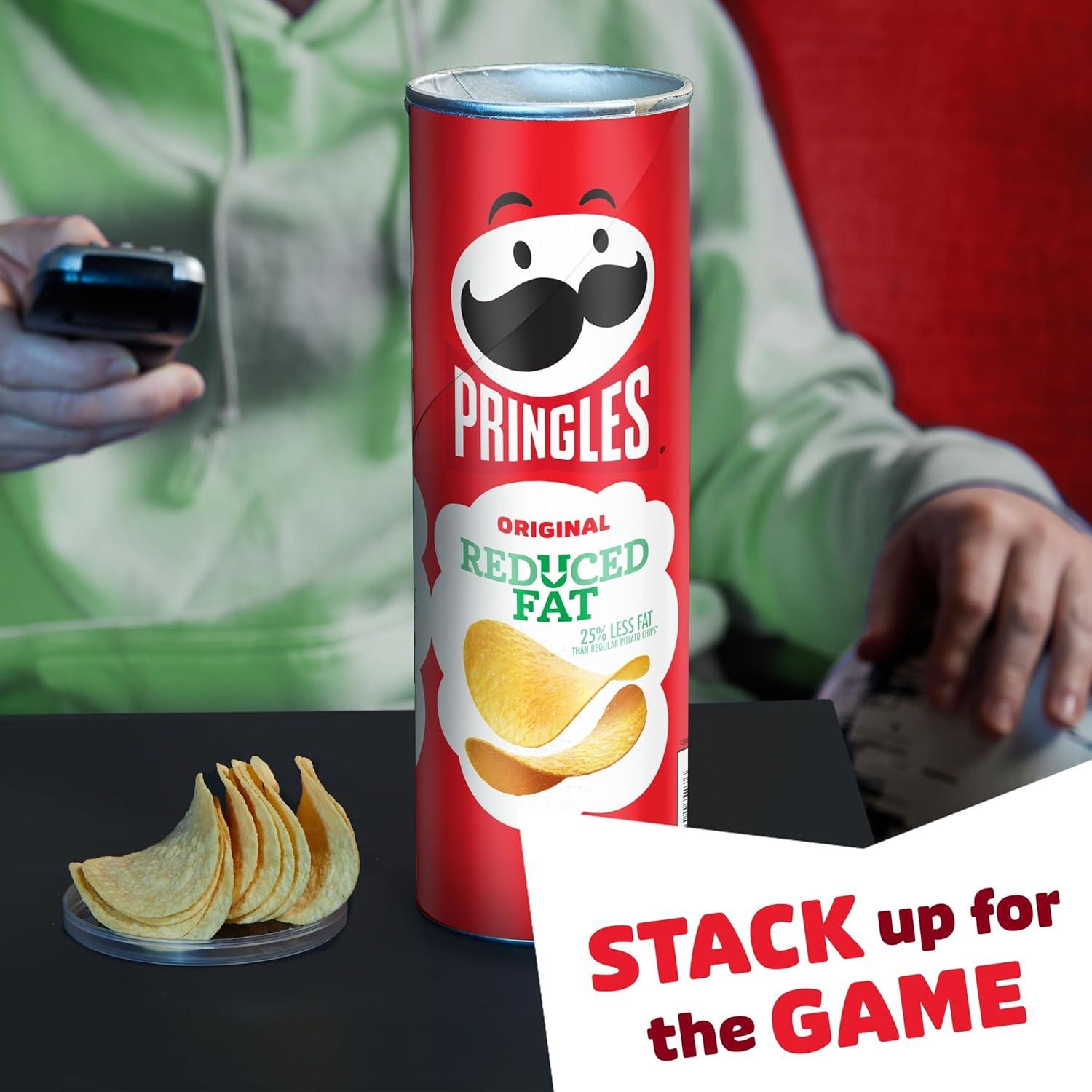 image:imagePringles Potato Crisps Chips Lunch Snacks ontheGo Snacks Reduced Fat 49oz Can 1 Can49 Ounce Pack of 4