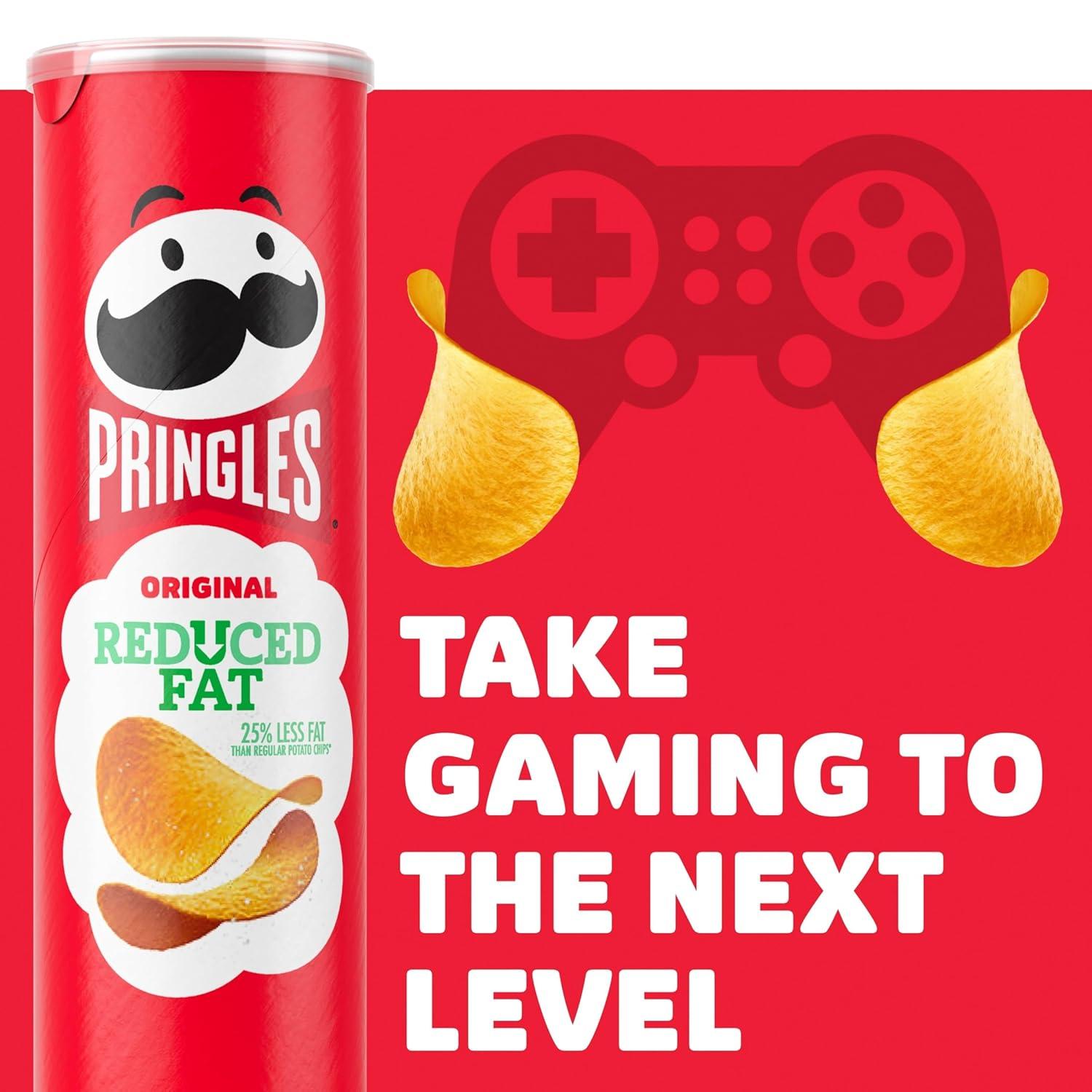 image:imagePringles Potato Crisps Chips Lunch Snacks ontheGo Snacks Reduced Fat 49oz Can 1 Can49 Ounce Pack of 4