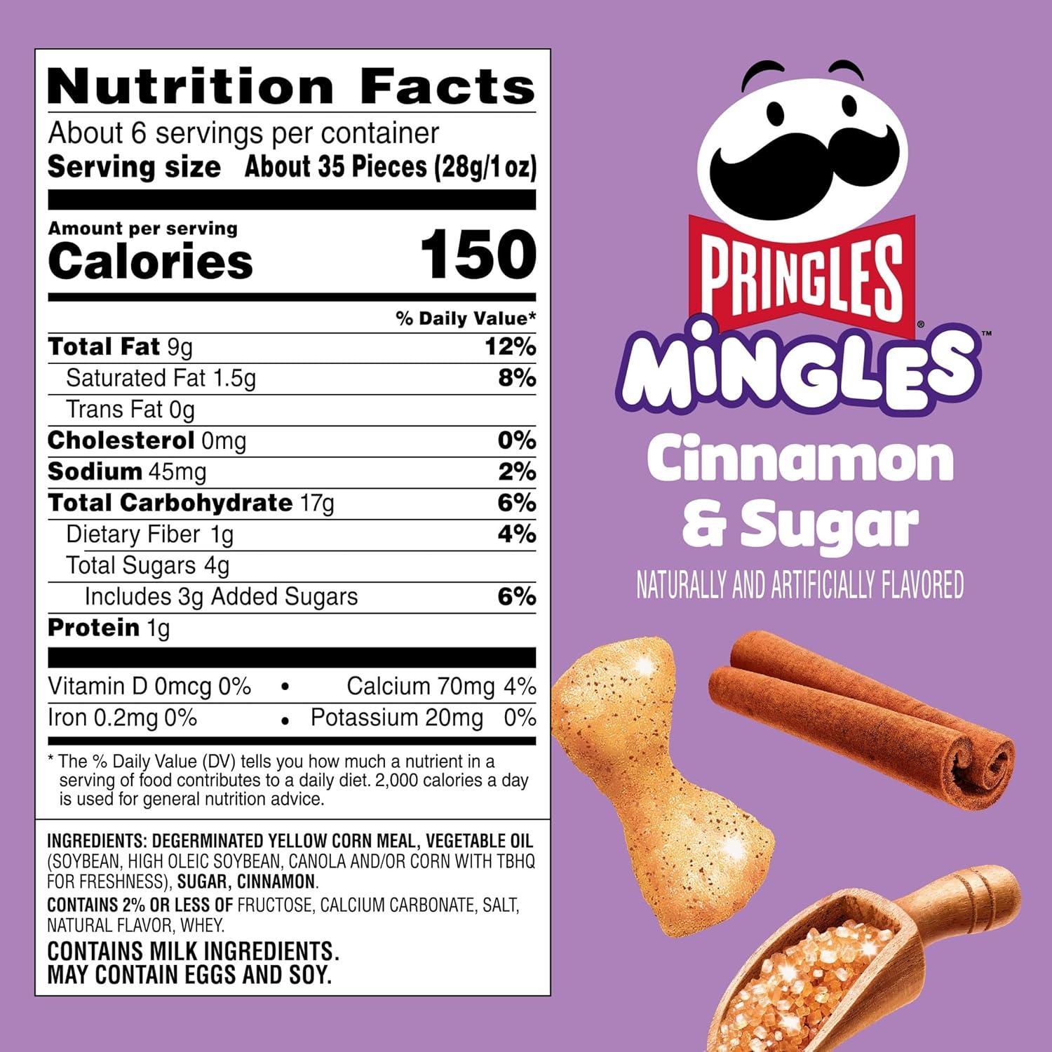 image:imagePringles Mingles Cinnamon Sugar 55oz 6ct